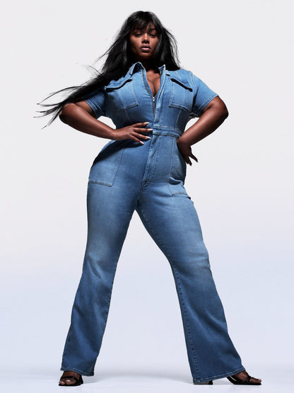 aakip™-Skinny Bootcut Denim Jumpsuit(Buy 2 Free Shipping)