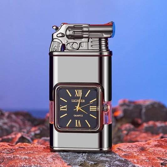 aakip™-Windproof Lighter Vintage Watch Bezel Jet flame Torch