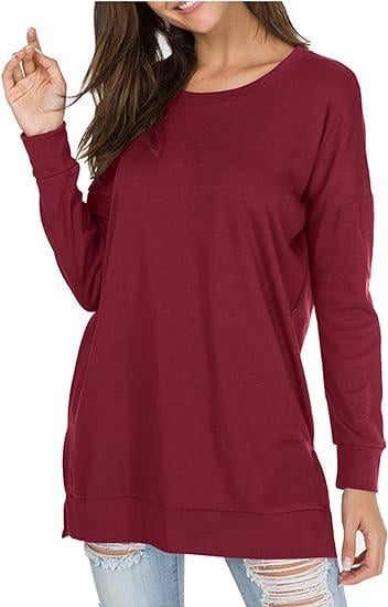 49% OFF  🔥Round Neck Casual Solid Color Top