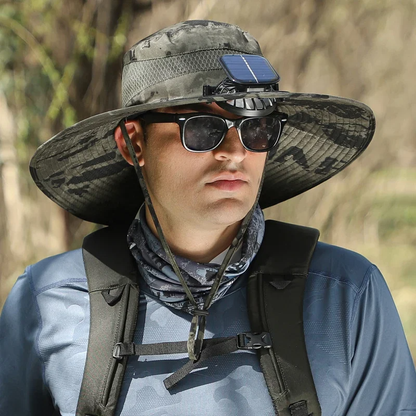 aakip™-🔥EARLY SUMMER SALE 69% OFF⚡-  a Outdoor Wide Brim Sun Hat With Solar Fan