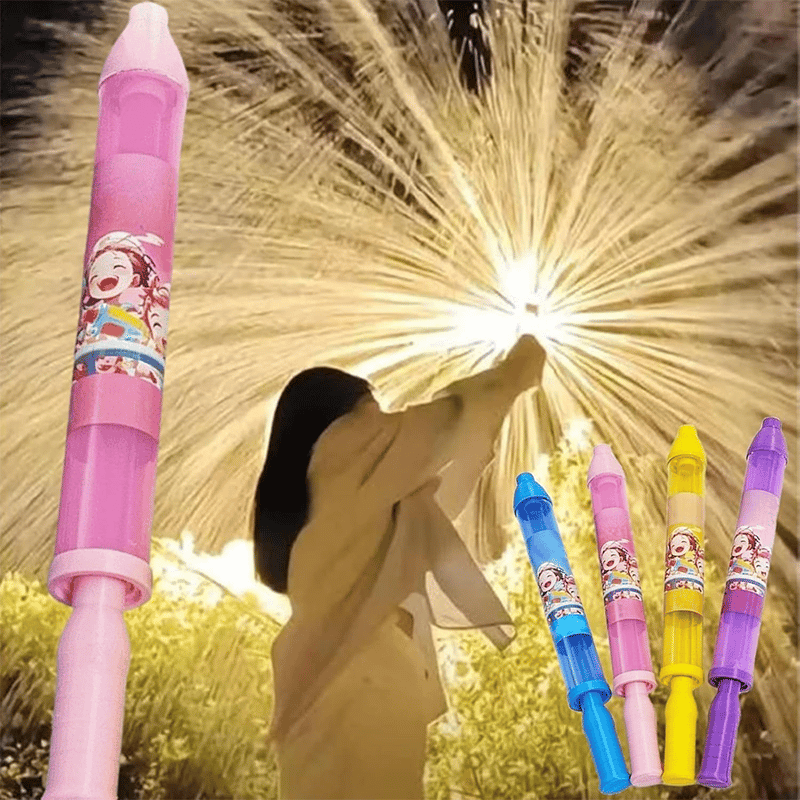 🌊Pusher Type Fun Fireworks Water Jet Spray Toy