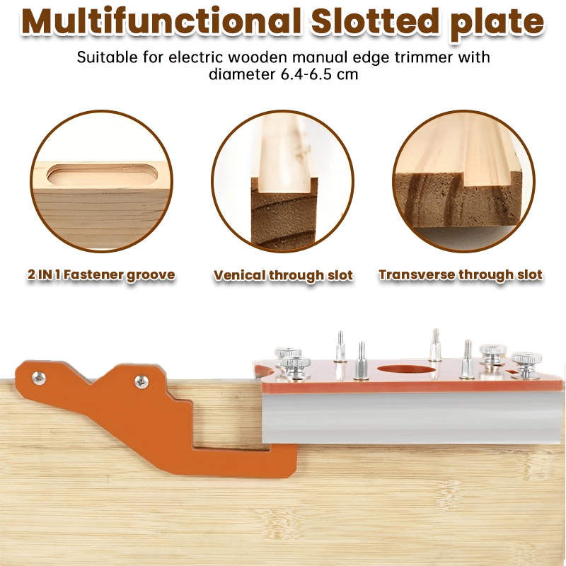 Exclusive Offer💥2-in-1 Woodworking Trimmer Slotting Auxiliary Positioning Bracket