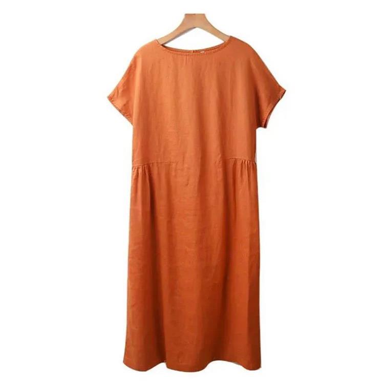 aakip™-🔥HOT SALE🔥 Japanese Style Linen Cotton Dress(50%OFF)