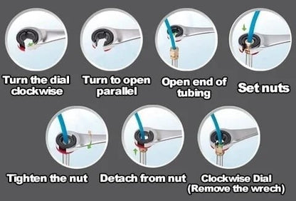 aakip™-🔥Limted-Time Offer🔥Open Tubing Ratchet Wrench (Fixed Head-Flexible Head 2 IN 1)