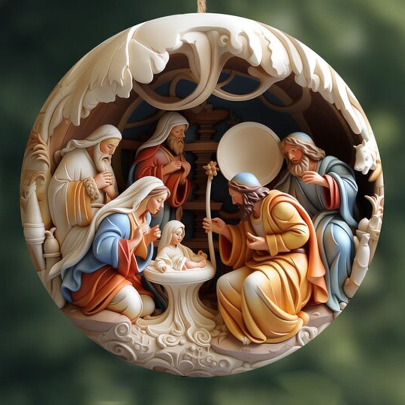 aakip™-Nativity Christmas ornament