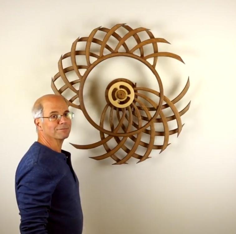 ❃🍂100% Handmade Kinetic Wooden Sculpture