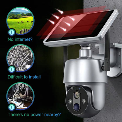 aakip™-✈️Free shipping📦360-degree Solar Surveillance Camera with Full Color Night Vision