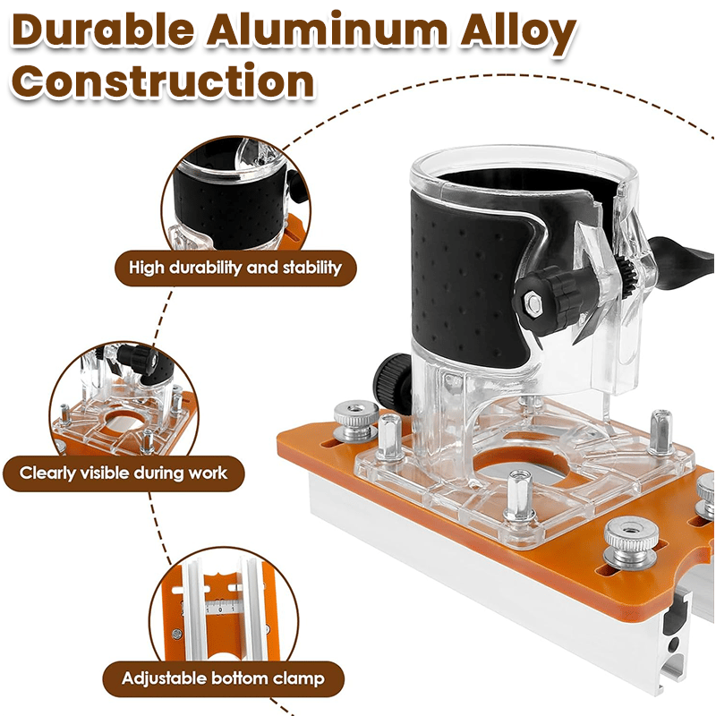 Exclusive Offer💥2-in-1 Woodworking Trimmer Slotting Auxiliary Positioning Bracket