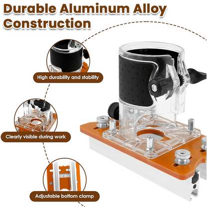 Exclusive Offer💥2-in-1 Woodworking Trimmer Slotting Auxiliary Positioning Bracket