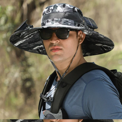 aakip™-🔥EARLY SUMMER SALE 69% OFF⚡-  a Outdoor Wide Brim Sun Hat With Solar Fan