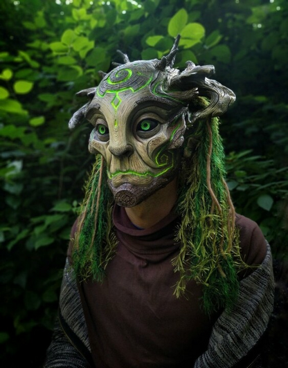 aakip™-Green Man Forest Spirit Mask Costume Accessories Masks