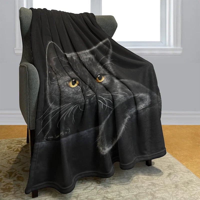 ⏳🎄Christmas Hot Sale - 49% Off!🔥30K+ SOLD🐱Black Cat All-Season Cozy Blanket