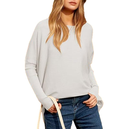 aakip™-Women's Irregular Oversized Dolman Sleeve Knitted Pullover