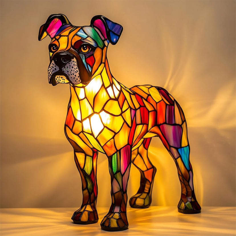 🔥Hot selling🐶magical colorful dog lamp art night lights