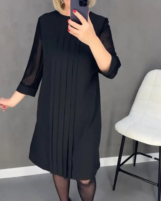 aakip™-New Straight Medium Sleeve Dress