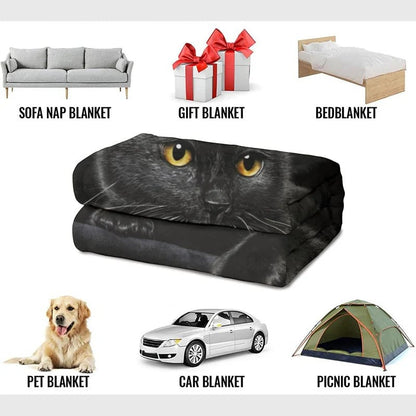 ⏳🎄Christmas Hot Sale - 49% Off!🔥30K+ SOLD🐱Black Cat All-Season Cozy Blanket