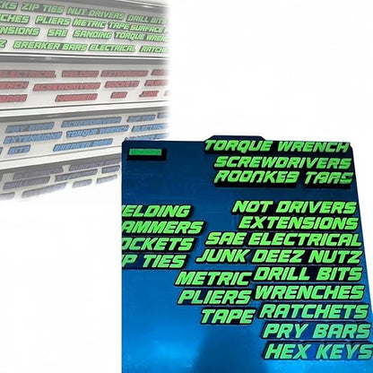 49% OFF This Week Promotions🎉🎉23 Pack of Magnetic Toolbox Labels🔩