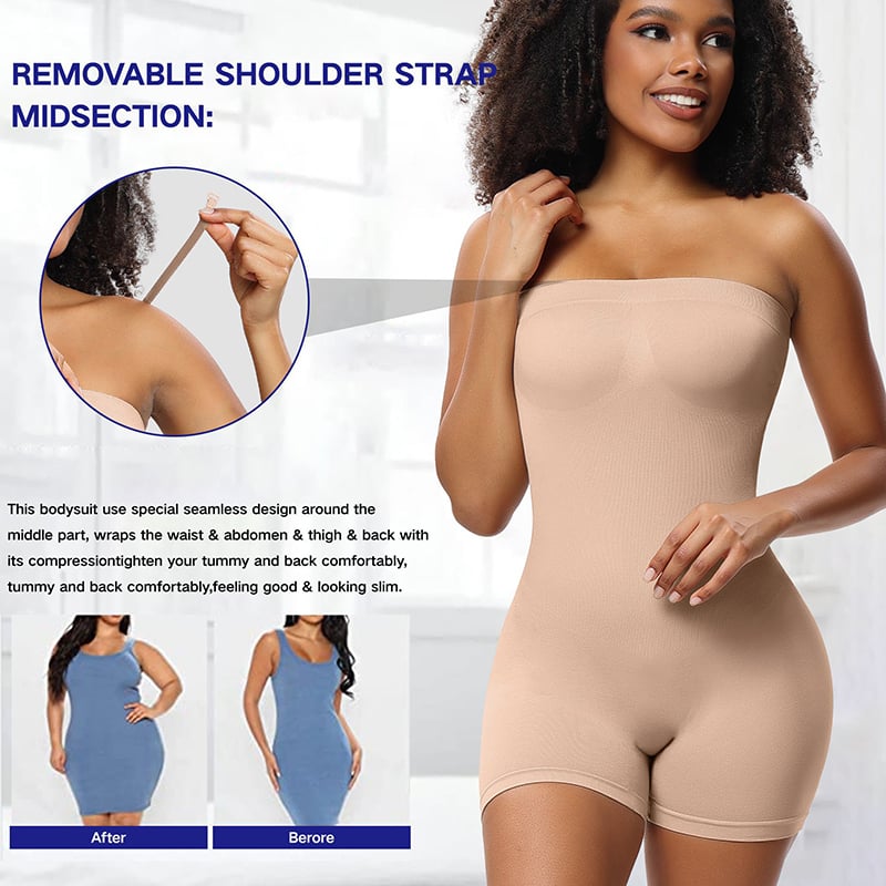 aakip™-Bodysuit Shapewear with Removable Strap