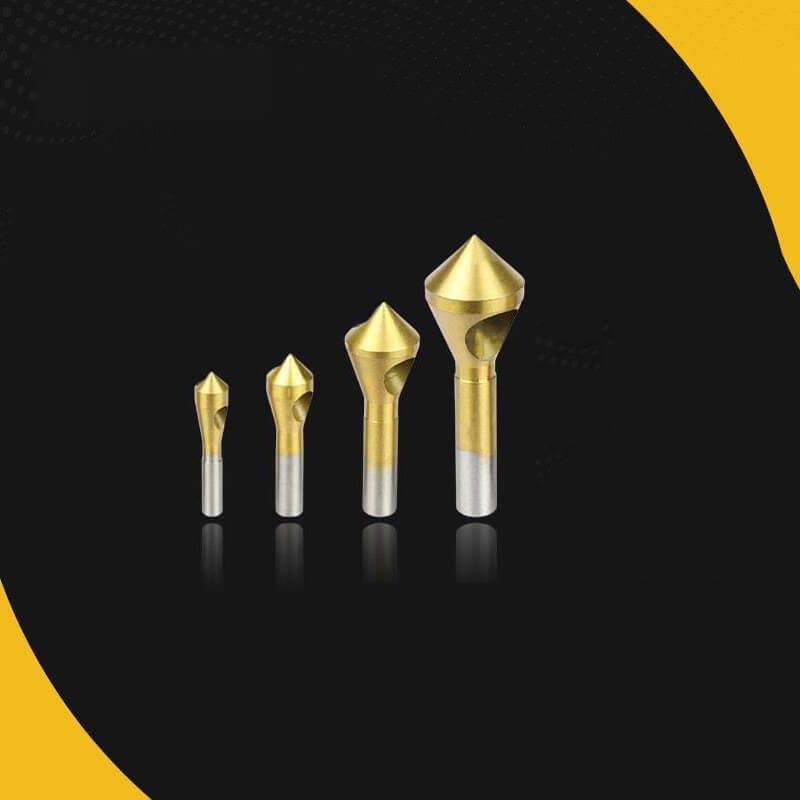 aakip™-🔥Titanium Coated Countersink Chamfer Tool(4 PCS)