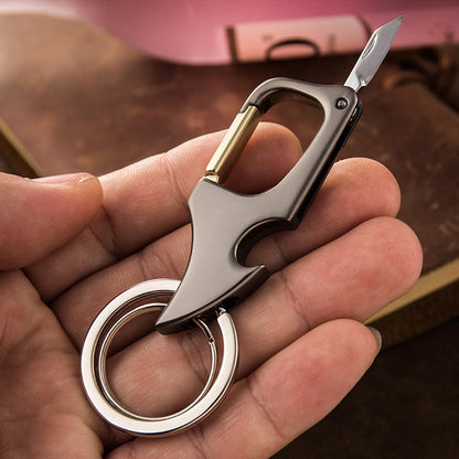 aakip™-🔥49% OFF🔥Multifunctional pendant bottle opener metal double ring key chain