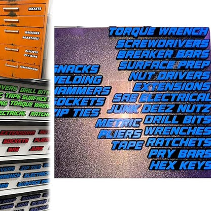 49% OFF This Week Promotions🎉🎉23 Pack of Magnetic Toolbox Labels🔩