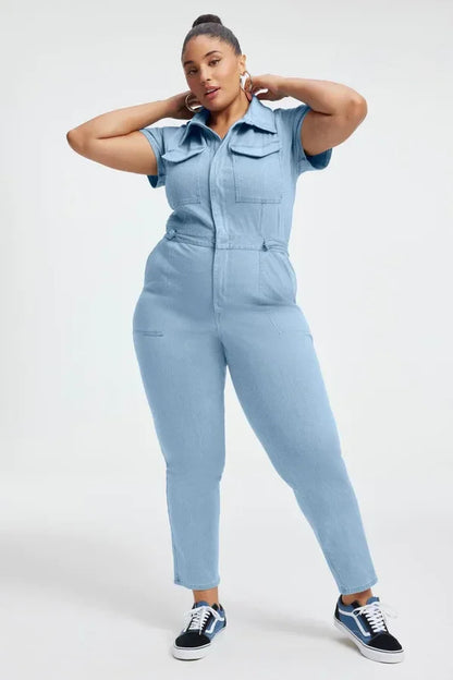 aakip™-Skinny Bootcut Denim Jumpsuit(Buy 2 Free Shipping)