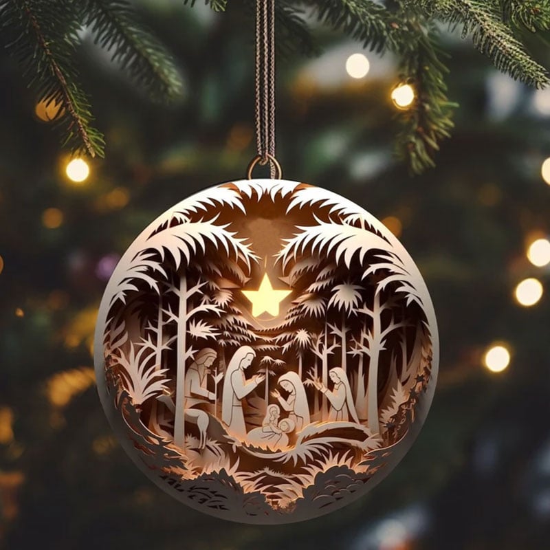 aakip™-Nativity Christmas ornament