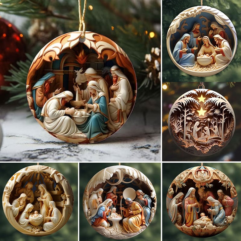 aakip™-Nativity Christmas ornament