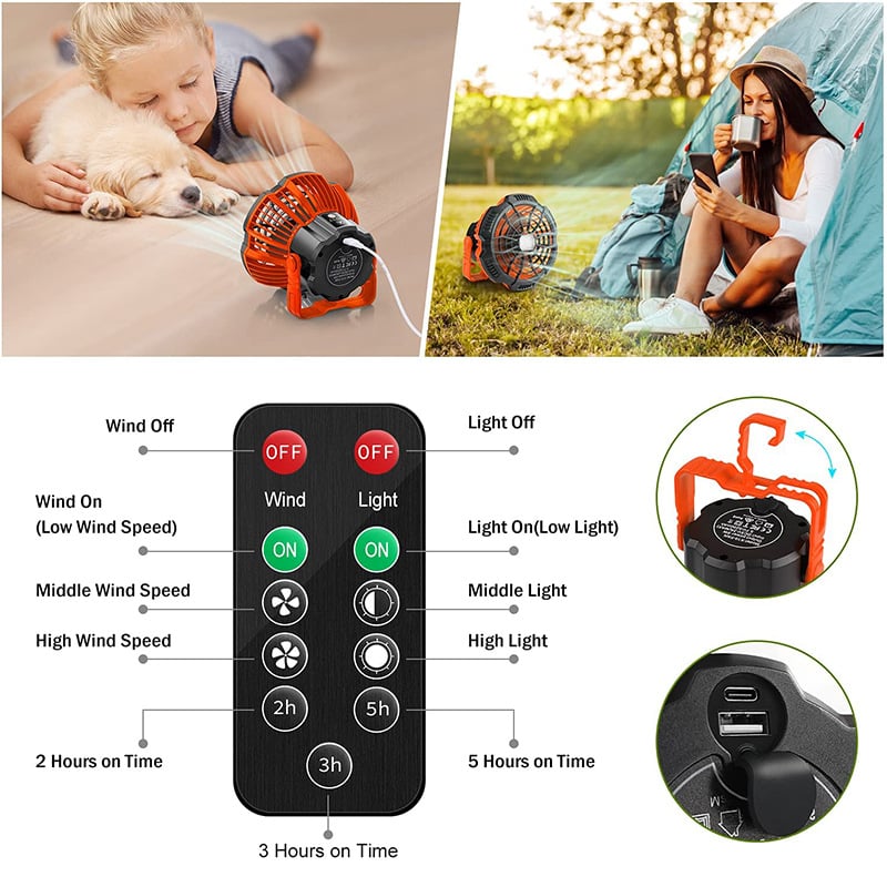 aakip™-💥49% OFF🔥Portable Camping Fan with LED Lantern🔥BUY 2 Free Shipping