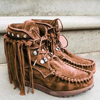 New Retro Women's Suede Ankle Boots Free shipping when buying 2 pairs or more