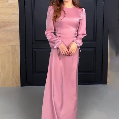 aakip™-French Elegant Soft Elastic Cuff Long Dress