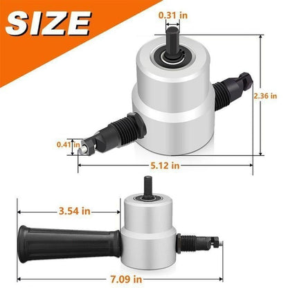 aakip™-Cutter Drill Attachment Double Head Metal Sheet