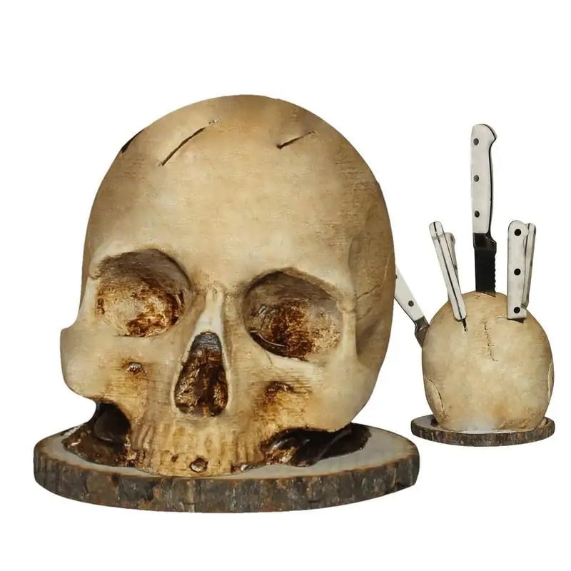 aakip™-Gothic Skull Knife Holder