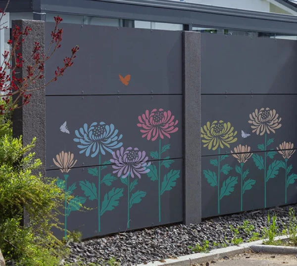 aakip™-🔥DIY decoration🌻-Garden Fence Large Flower Stencils