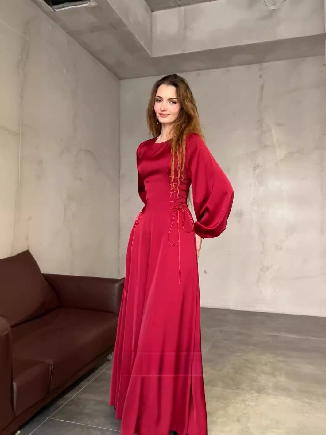 aakip™-French Elegant Soft Elastic Cuff Long Dress