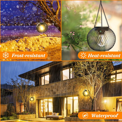 aakip™-Solar Outdoor Lights Upgraded Hanging Lantern