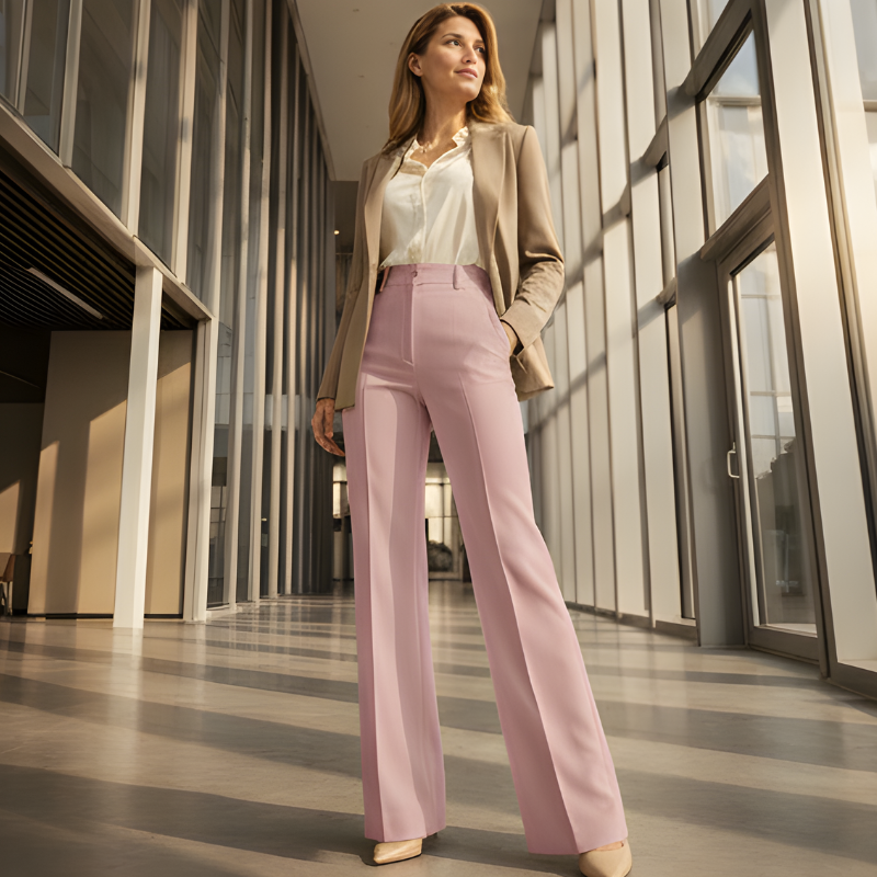 High-Waisted Wide Leg Dress Pants for Women + 50% OFF