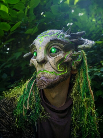 aakip™-Green Man Forest Spirit Mask Costume Accessories Masks