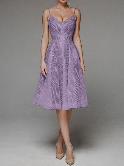 Black Friday Sale: 55% off for a limited time- Fashion V Neck Sling A-Line Dress