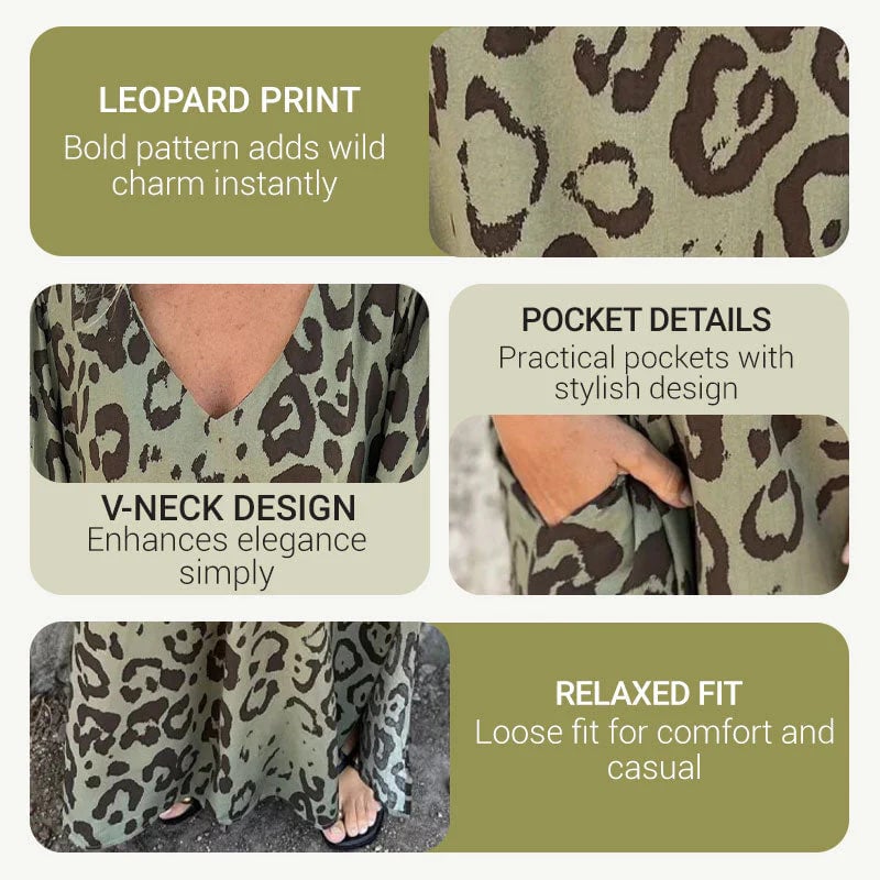 💖Safari Chic Leopard Dress