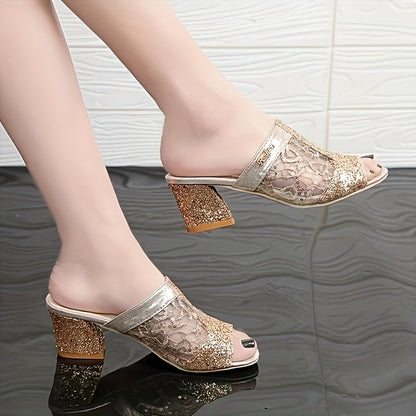 aakip™-😍49% OFF😍 - Women's Glitter Sequins Decor Sandals