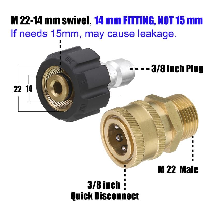 aakip™-Simple and fast installation, suitable for M22 to rotate to 3/4 inches, 3/8 inches, 8PC