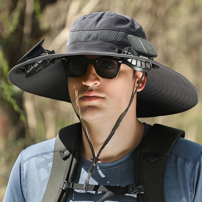 aakip™-🔥EARLY SUMMER SALE 69% OFF⚡-  a Outdoor Wide Brim Sun Hat With Solar Fan