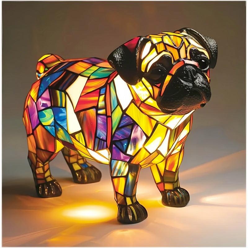 🔥Hot selling🐶magical colorful dog lamp art night lights