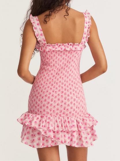 aakip™-Flirty Ruffle Sleeveless A-line Mini Dress - Perfect for a Stylish Summer Look