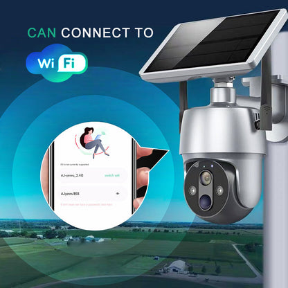 aakip™-✈️Free shipping📦360-degree Solar Surveillance Camera with Full Color Night Vision