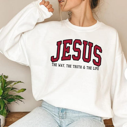 Christian Jesus Faith Crew-Neck Sweatshirt