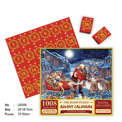 🎄Christmas Advent Calendar Jigsaw Puzzle 1000 pcs 🧩