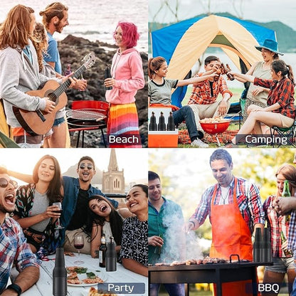 aakip™-Beer Bottle and Can Cooler with Beer Opener