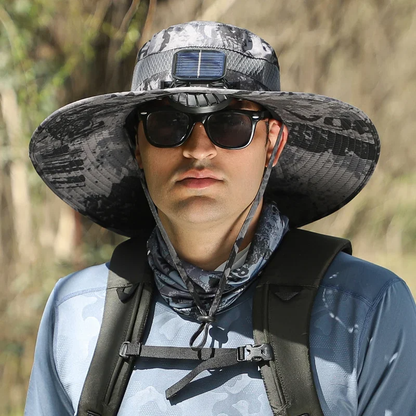 aakip™-🔥EARLY SUMMER SALE 69% OFF⚡-  a Outdoor Wide Brim Sun Hat With Solar Fan